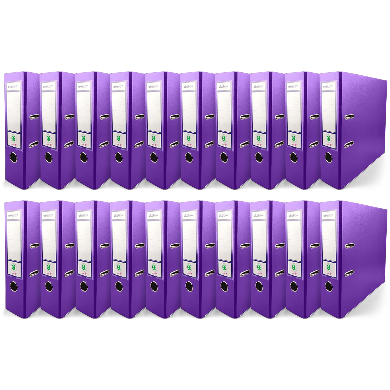 Netuno 20 Binder Purple A4 Spine 8 cm 3.15in Extra Wide Cardboard File Organizer for Office School Desk Storage documents Strong Stable Large Capacity Practical โ image 1