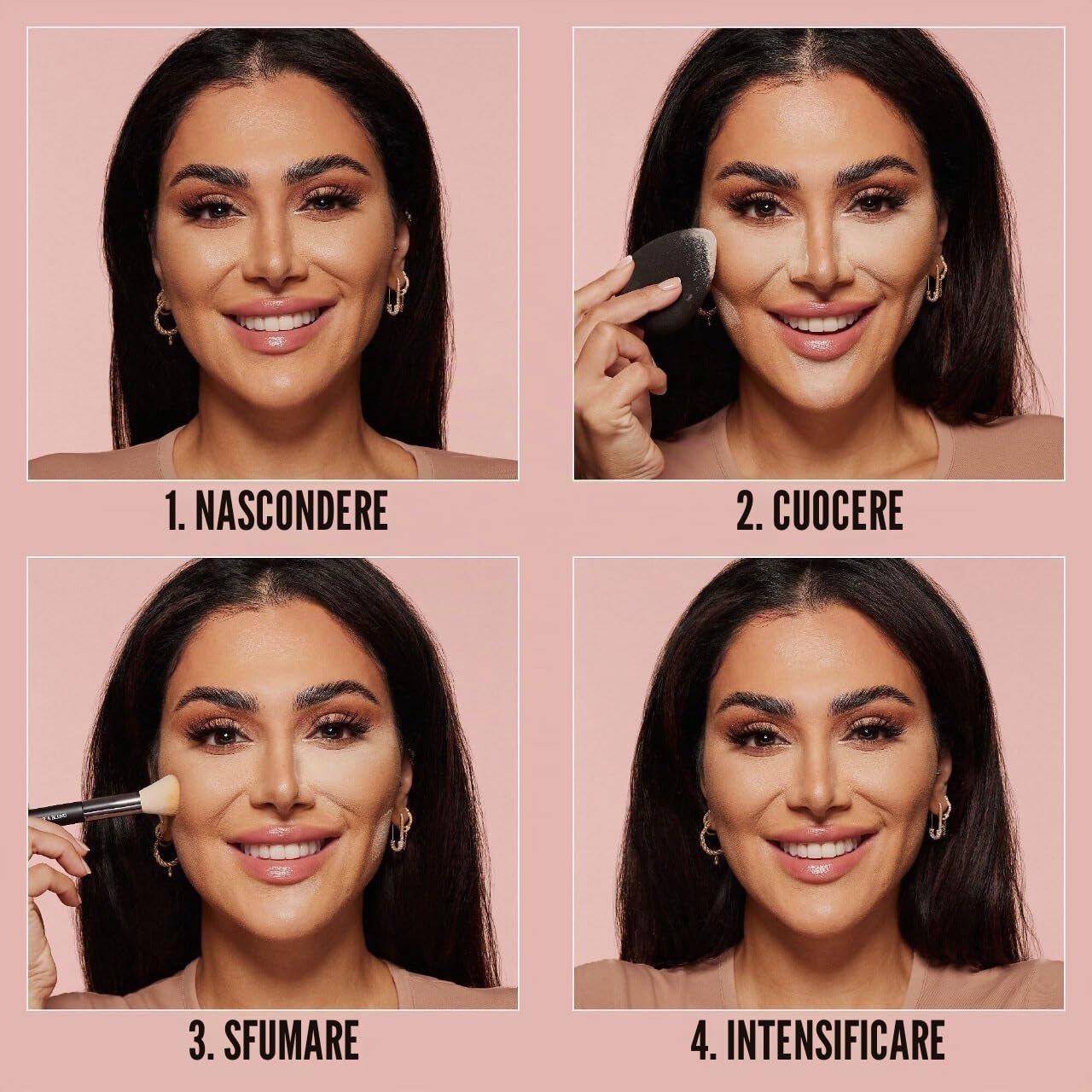 Huda Beauty, Cipria in polvere libera Easy Bake, 20 g, tonalità Pound Cake