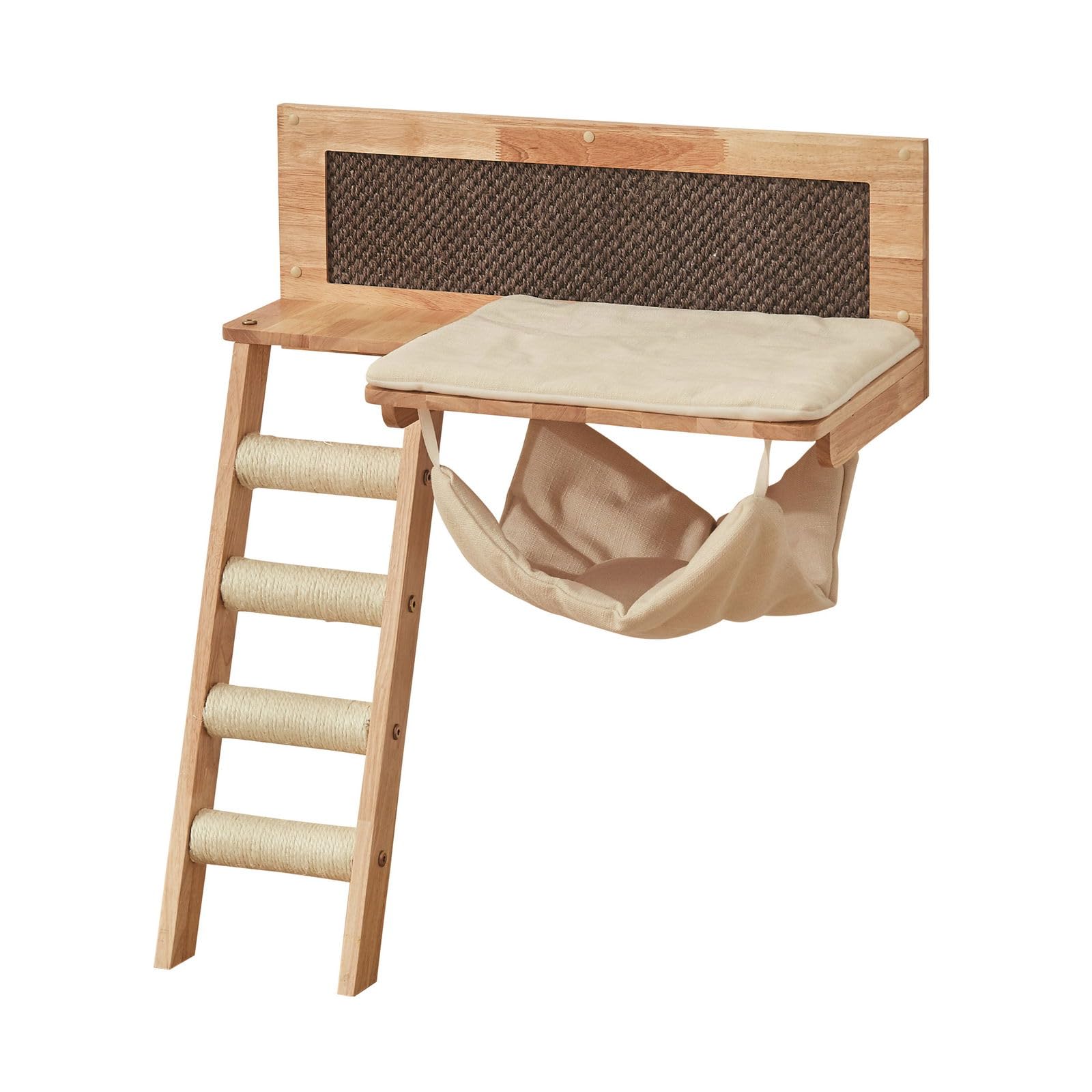 Nobby Wandelement Kiu Cream Plate-Forme suspendue avec hamac et sisal