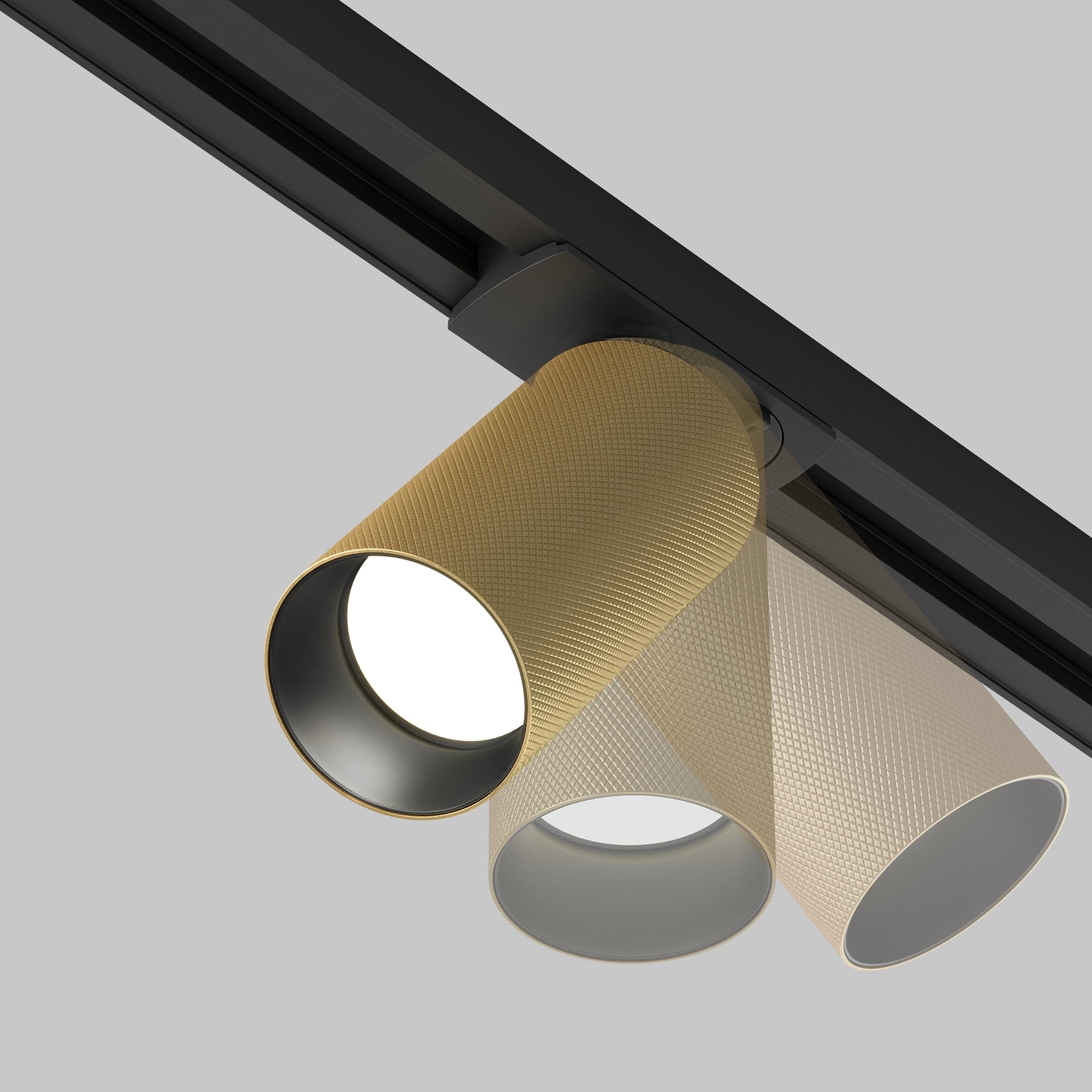 Maytoni Moderne Strahler für einphasiges Stromschienensystem UNITY Artisan 1x GU10 excl. Schwarz und Mattgold aus Aluminum 12W für Küche, Schlafzimmer, Wohnzimmer, Lobby