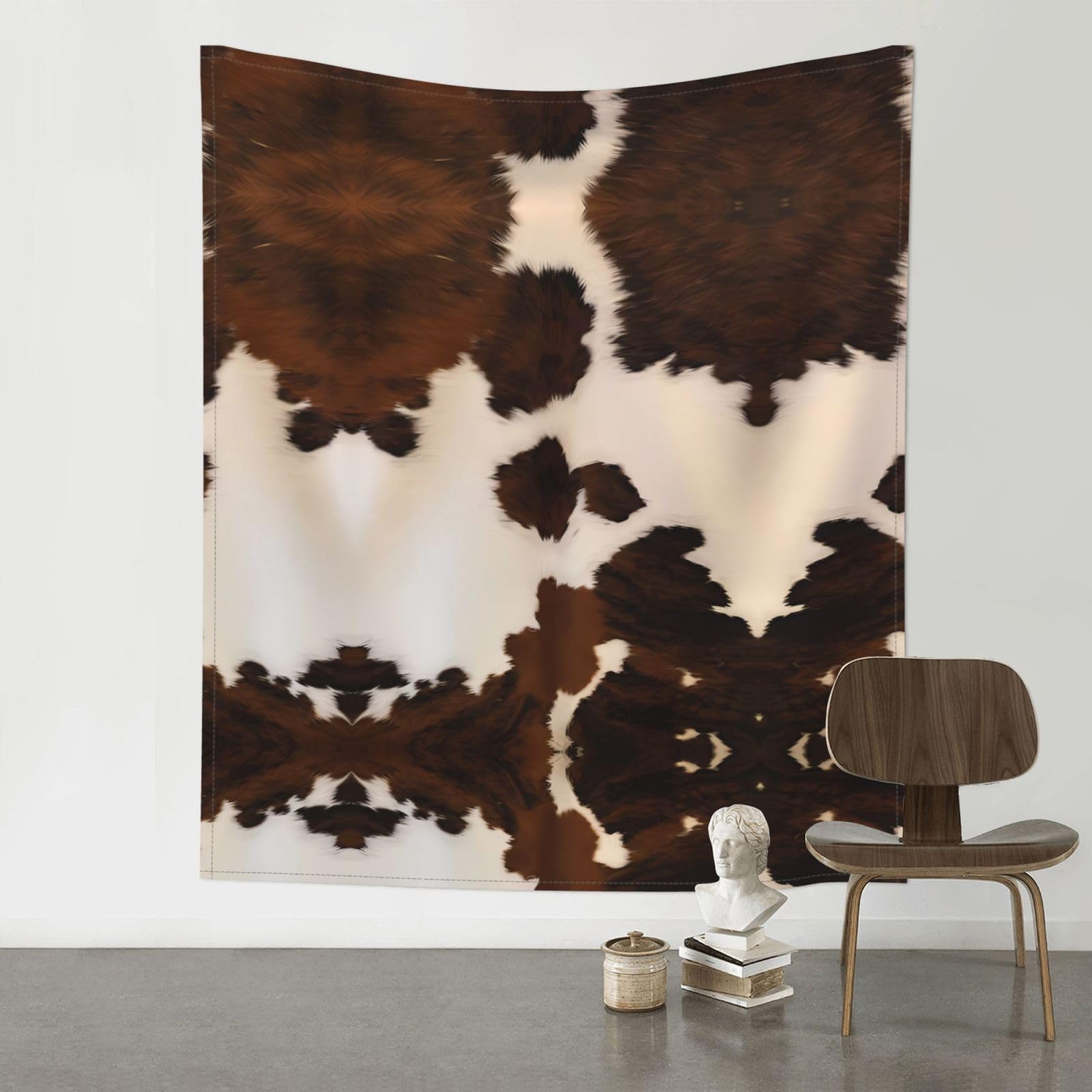YYHHAOFA Abstract Cow Skin Prints Wall Tapestry 60x51in – Boho Chic Dorm Decor, Beach Throw, & Versatile Home Accent