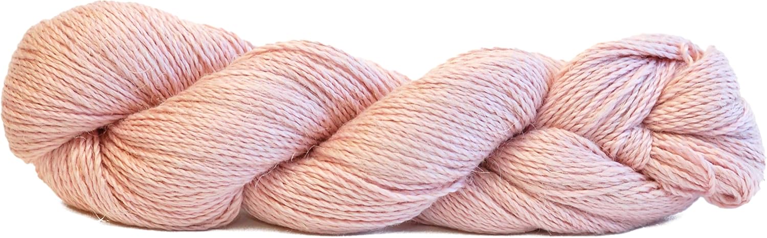 HiKoo Rylie Yarn, Soft Baby Alpaca Wool, Silk, and Linen Blend for Knitting, Crocheting, and Crafts, 100 Gram Hank, 274 Yards, #093 - Abalone