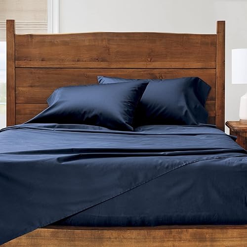 Miniatura 4 de Cuddledown Heritage - Juego de sábanas  100% algodón, calidad premium, tejido satén ultra suave, transpirable, bolsillos profundos, juego de 4