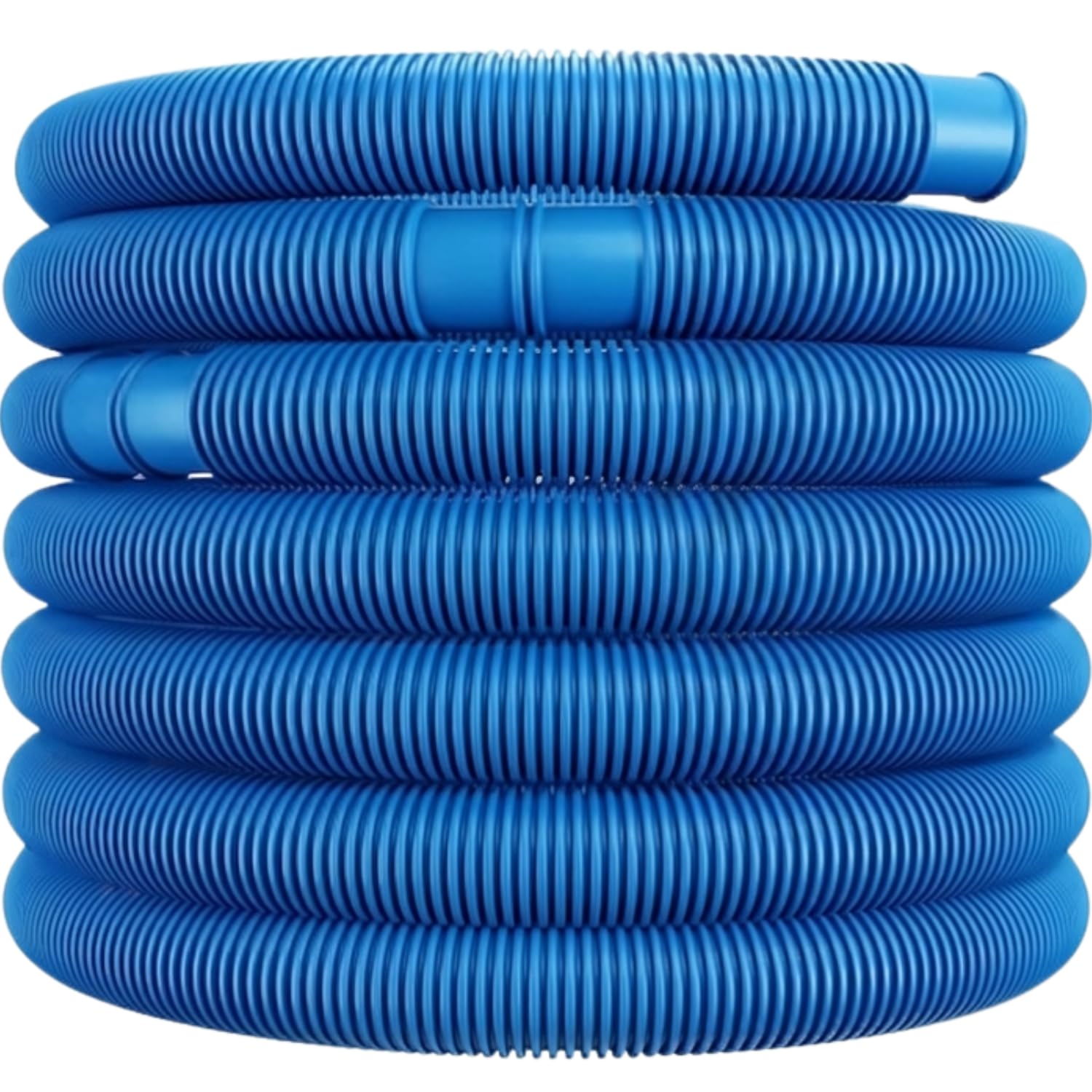 Monzana® 14m Pool Pump Replacement Water Hose Pond Hose 38mm Diameter | 46ft Trimmable Chlorine and UV-Resistant Pipe | Suitable for Swimming Pool Pump Heater Hot Tub Water Pumps Drain | Blue