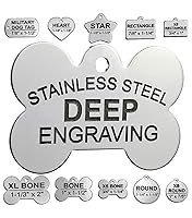 Algopix Similar Product 6 - Pawsitively Pet Tags Stainless Steel