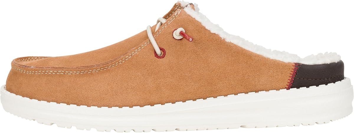 HEYDUDE Mocasines sin cordones Wendy Slip Warmth para mujer | Cordones Elásticos | Suela flexible y plegable, diseño de punta redondeada, plantilla de espuma viscoelástica extraíble, reducción de olores, lavable a máquina, menos de 5 onzas