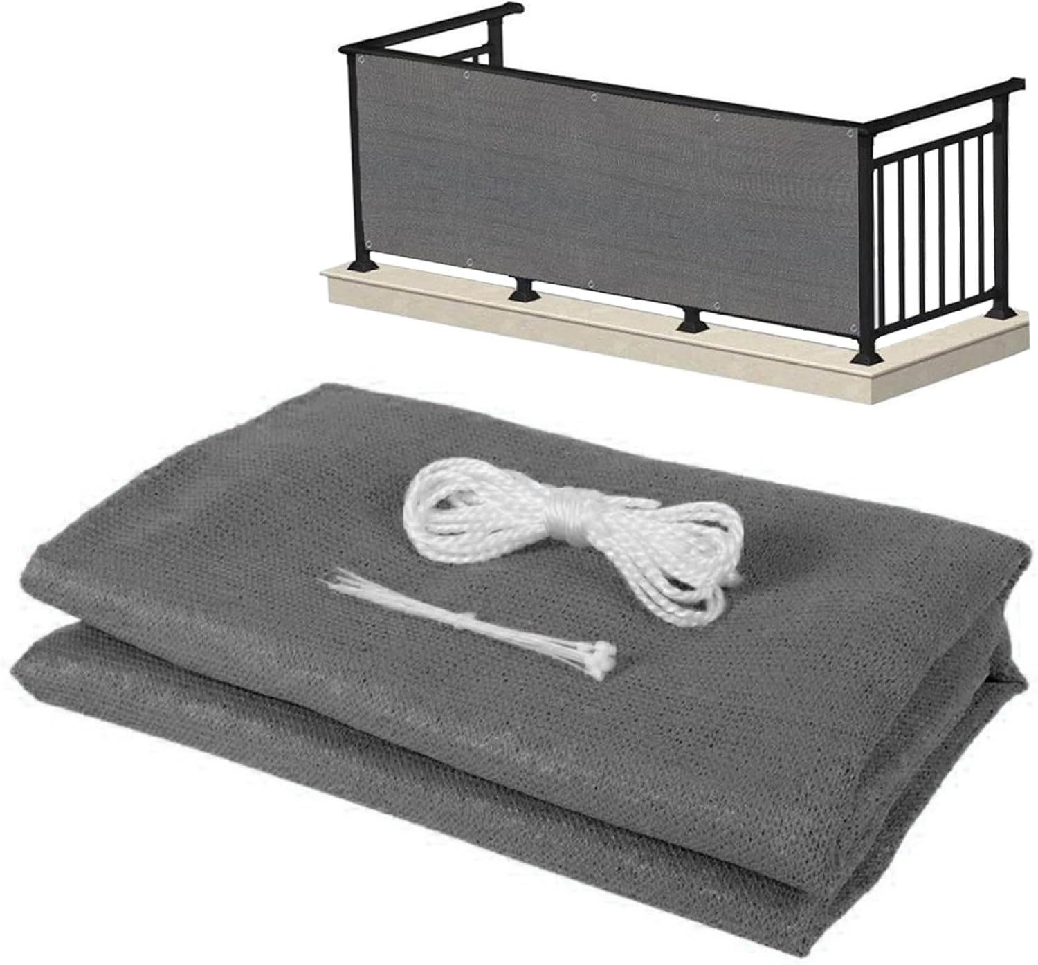Balcony Privacy Screen Cover Balcony Privacy Protective Shield Garden Sewing Shelter Cover 0.9x5m