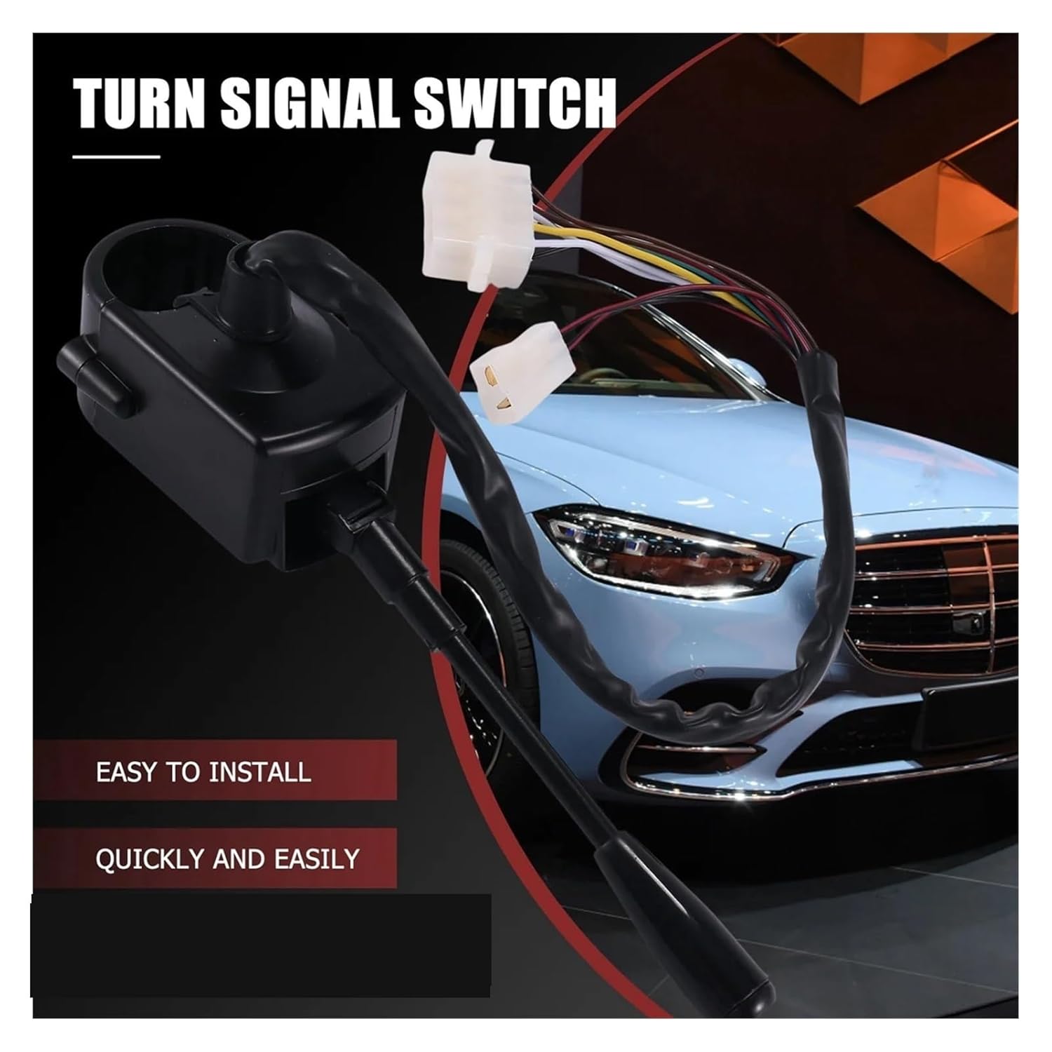 Car switches Steering Column Turn Switch Far and Near Light Switch Horn Push-Button Fit for Mercedes-Benz & Old Tractor and Truck