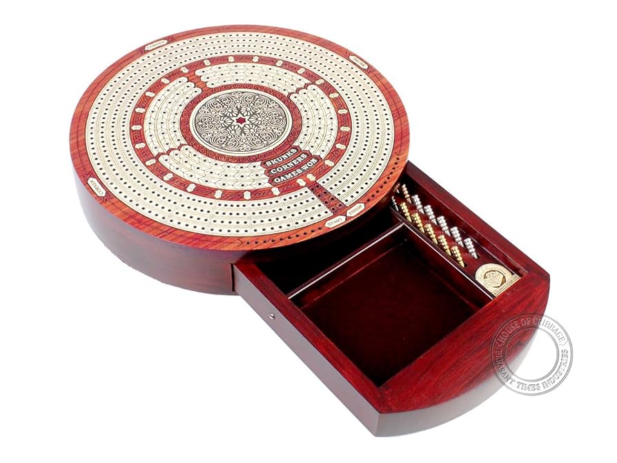 House of Cribbage - Round Shape 4 Tracks Continuous Cribbage