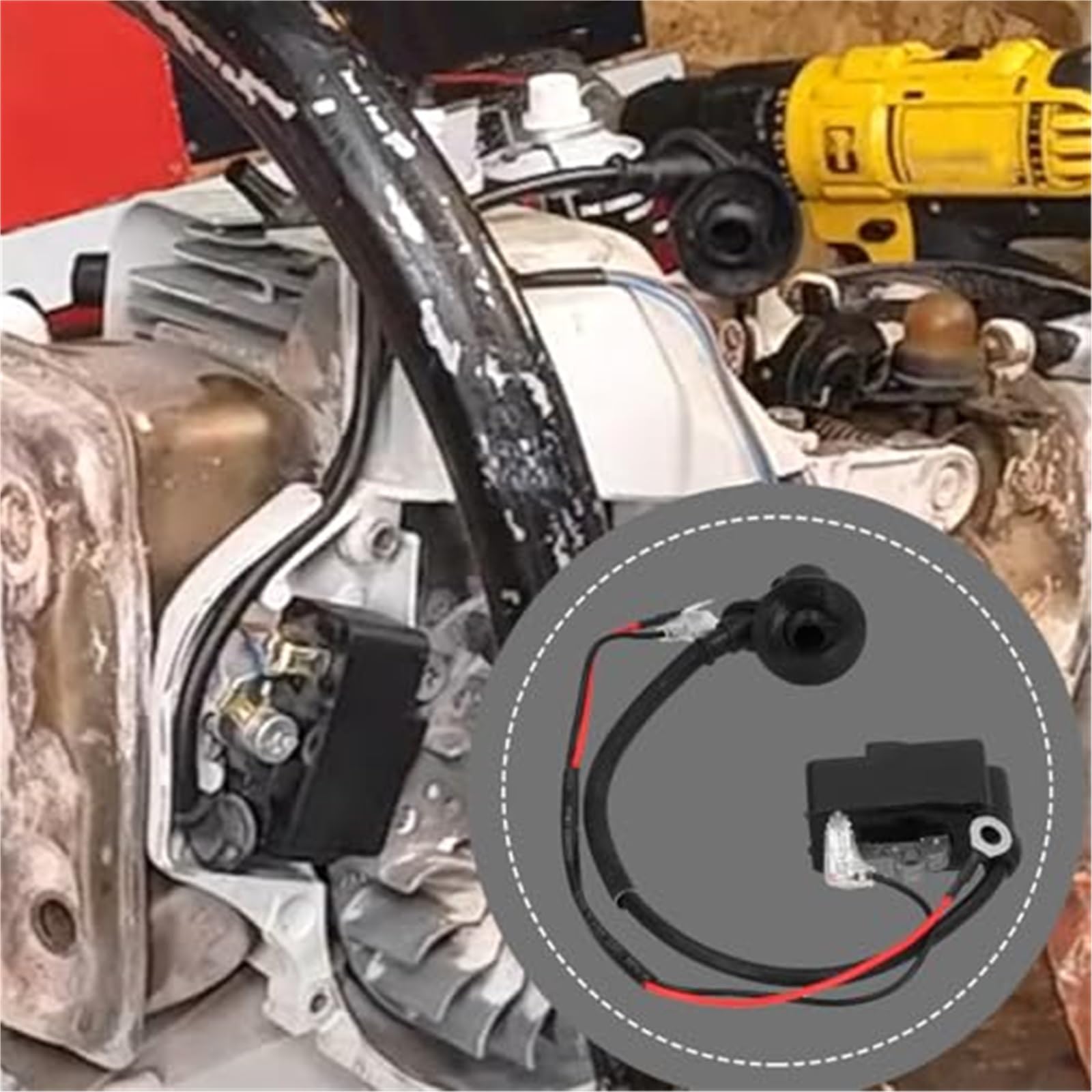 Bobine D’allumage Pour Stihl TS410 TS420 – Remplace 4238-400-1301/1307, Avec Fil, Bougie, Filtre