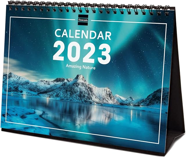 Finocam - Calendar 2023 International Desktop Images January 2023 - December 2023 (12 months) Nature International