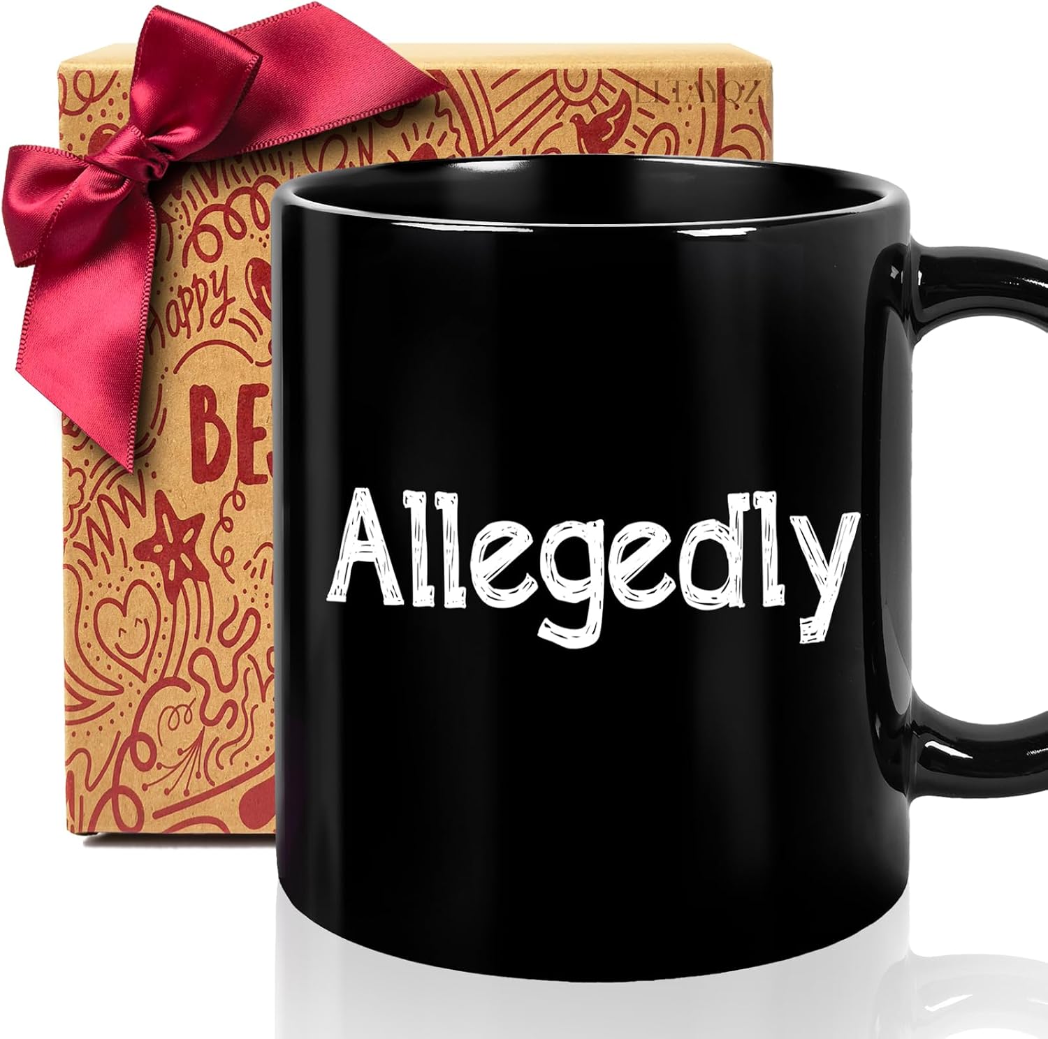 Unique Allegedly Mug Gift for Lawyer Man Women, Funny Graduation Mugs Gifts For Law Student Attorney Family Friends, Lawyers Appreciation, Birthday, Christmas, Black Coffee mug gift ideas-64