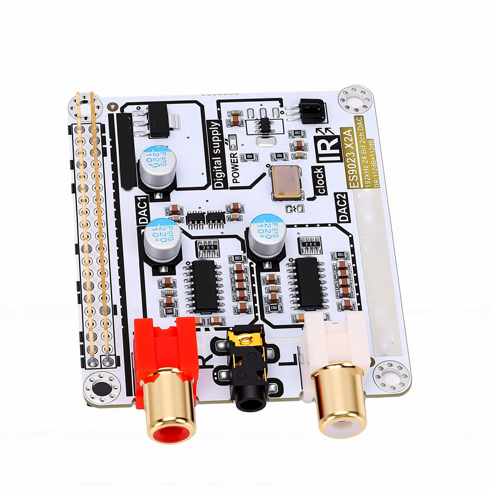 HiFi Cyfrowy na Analogowy HAT dla RasPi 4B, Podwójne Dekodowanie
