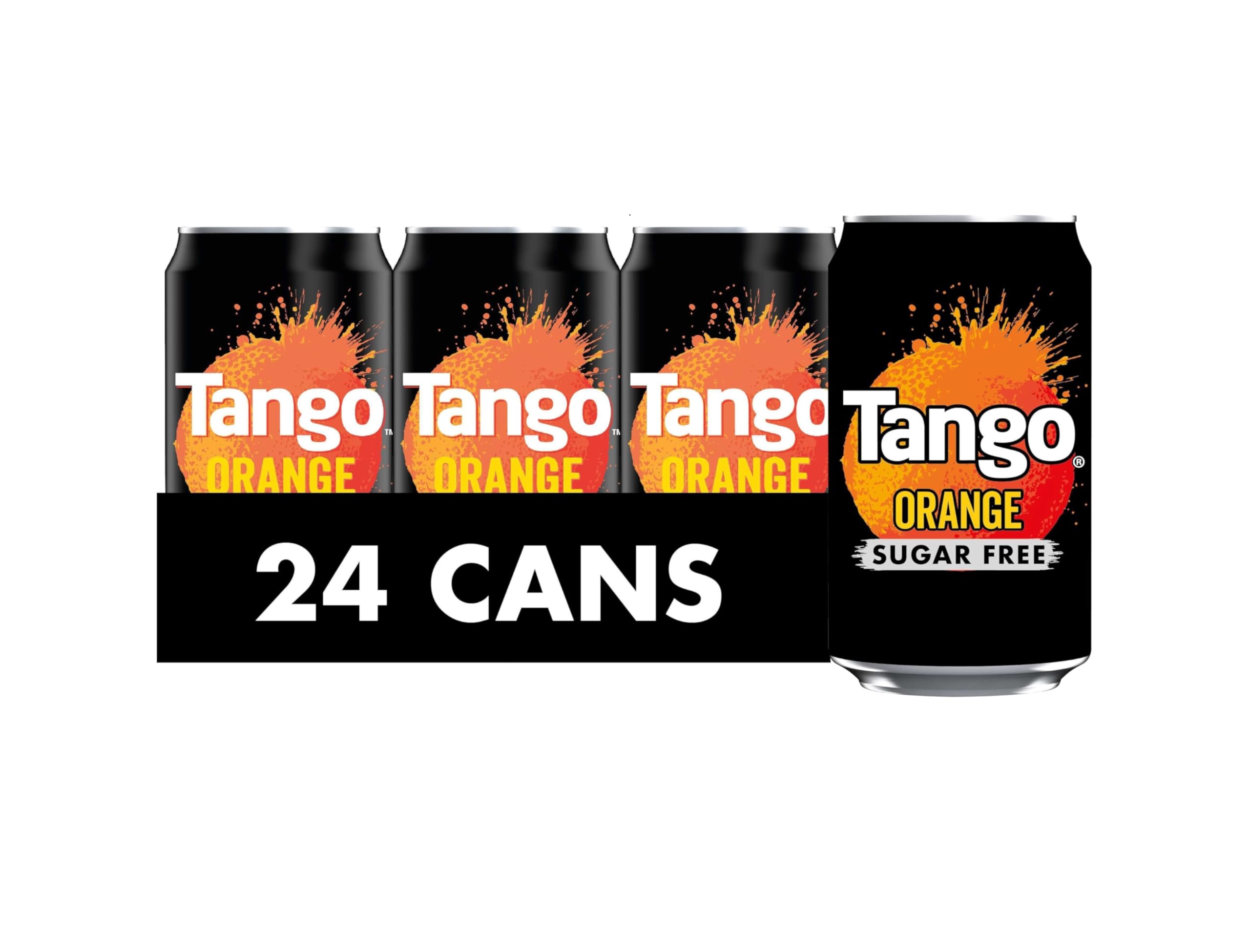 Tango, 330ml Cans, Orange, Sugar Free (Pack of 24)