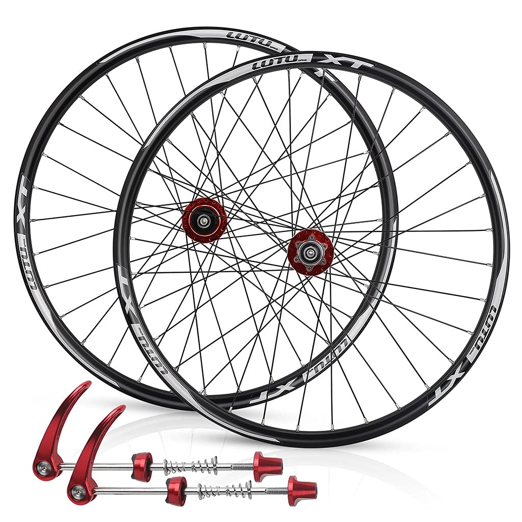 Zestaw kół do roweru górskiego 29 cali, z przodu 2 łożyska kulkowe, z tyłu 4 łożyska kulkowe, hamulce tarczowe, wysokość felgi 21 mm, szybkozamykacz do 7-11-rzędowych