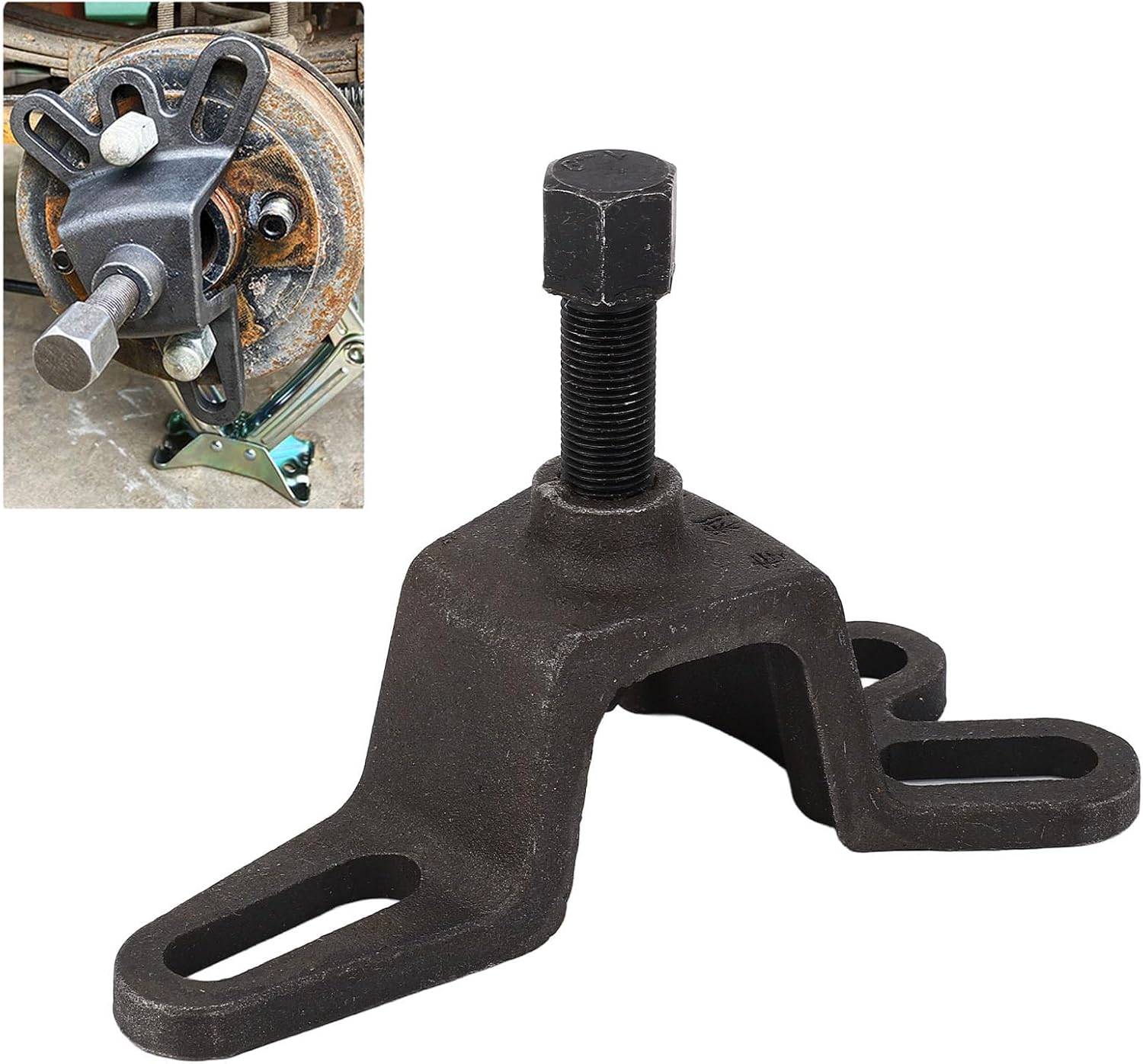 Aramox Brake Puller, Brake Puller Tool Brake Pot Steering Wheel Pullers, High Carbon Steel Brake Removal Tool, Suitable, Brake Puller for Tricycle Bike Motorcycle, with Drive Screw