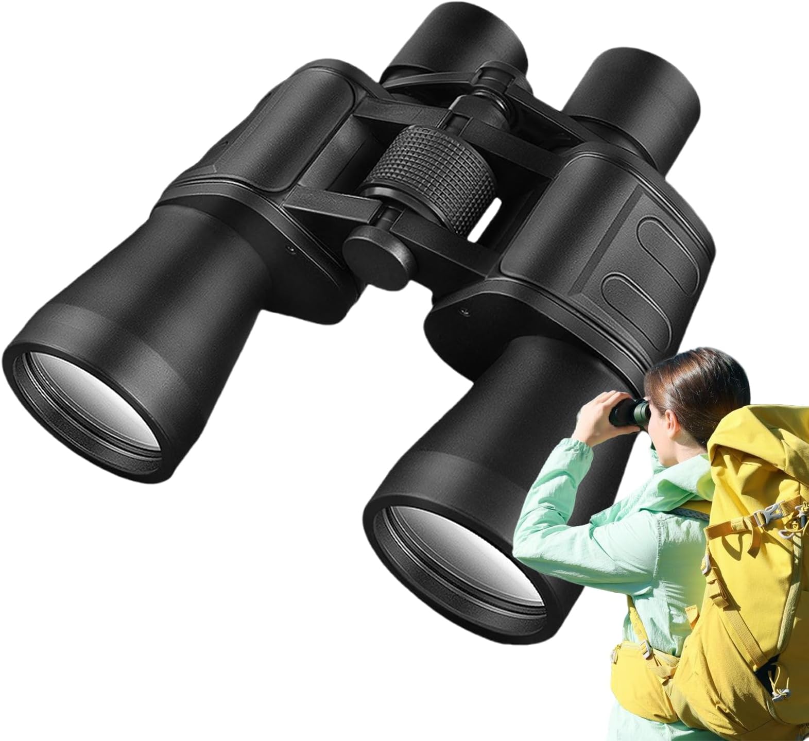 Compact Binoculars for Adults,Shock-Proof 20x50 HD Binoculars Night Vision Telescope - Multipurpose Lightweight Long Distance Small for Adults
