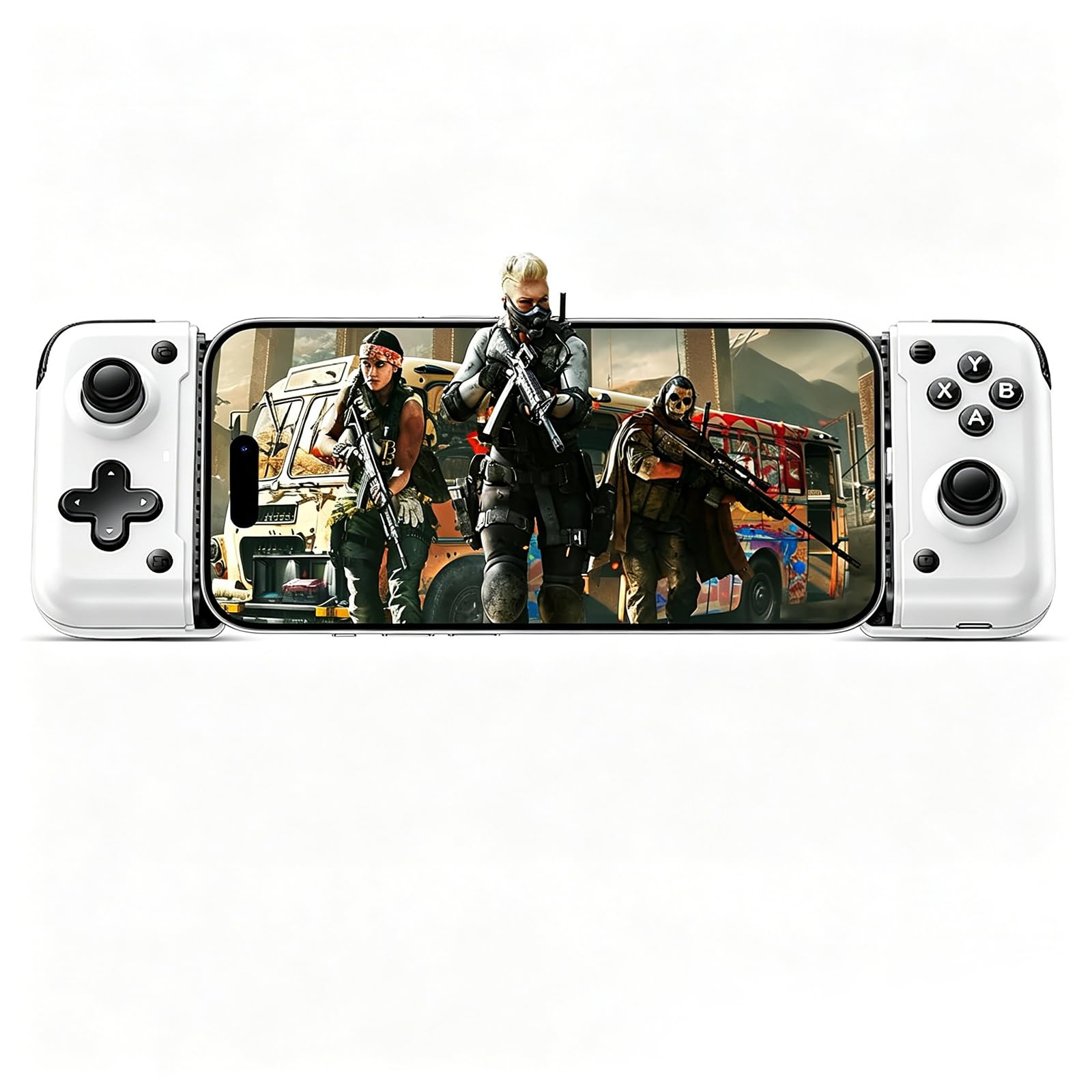 Koiiko USB C Mobile Gaming Controller für Android & iPhone 17/16/15 Series, Type-C Phone Game Gamepad Joysticks with Hall Trigger/Turbo/Back keys, Play Xbox Cloud Game, PS Remote Play, CODM