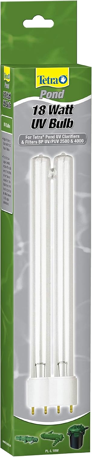 TetraPond Replacement Bulb For GreenFree UV Clarifier, For Clean And Clear Ponds, 18-Watt, Model:19528