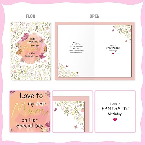 Miniatura 2 de FaCraft Tarjeta de regalo de agradecimiento para profesores para mujeres, tarjeta de agradecimiento para profesores, con sobres, tarjeta de