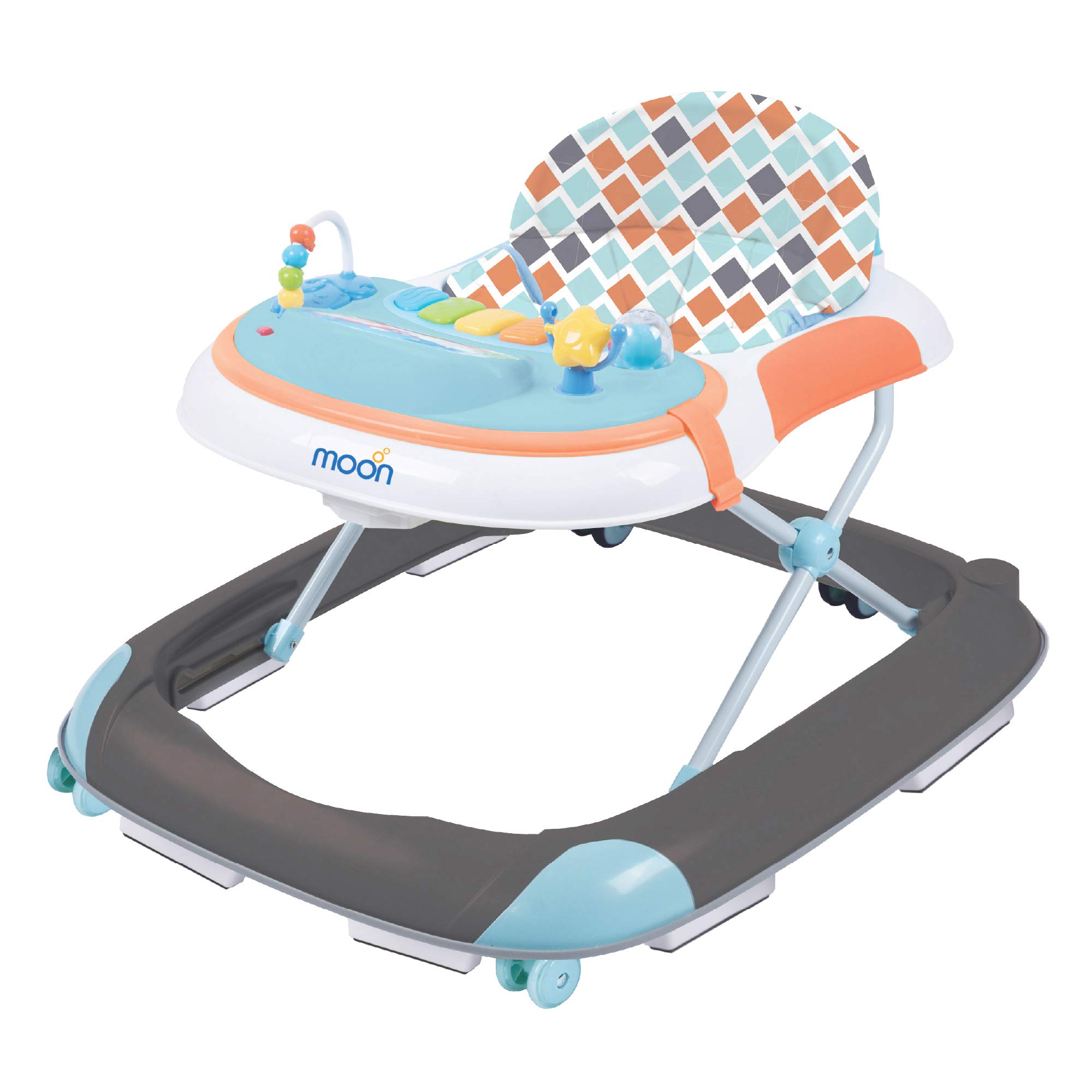 Moon Pace - Baby Walker With MUSic And Sound From 6 Months To 18 Months - Grey