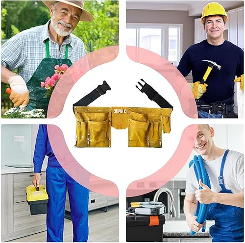 Miniatura 4 de Bolsa de trabajo  Portátil multifuncional resistente  Delantal de trabajo Bolsa de herramientas  para mantenimiento de jardín, hogar, taller al aire