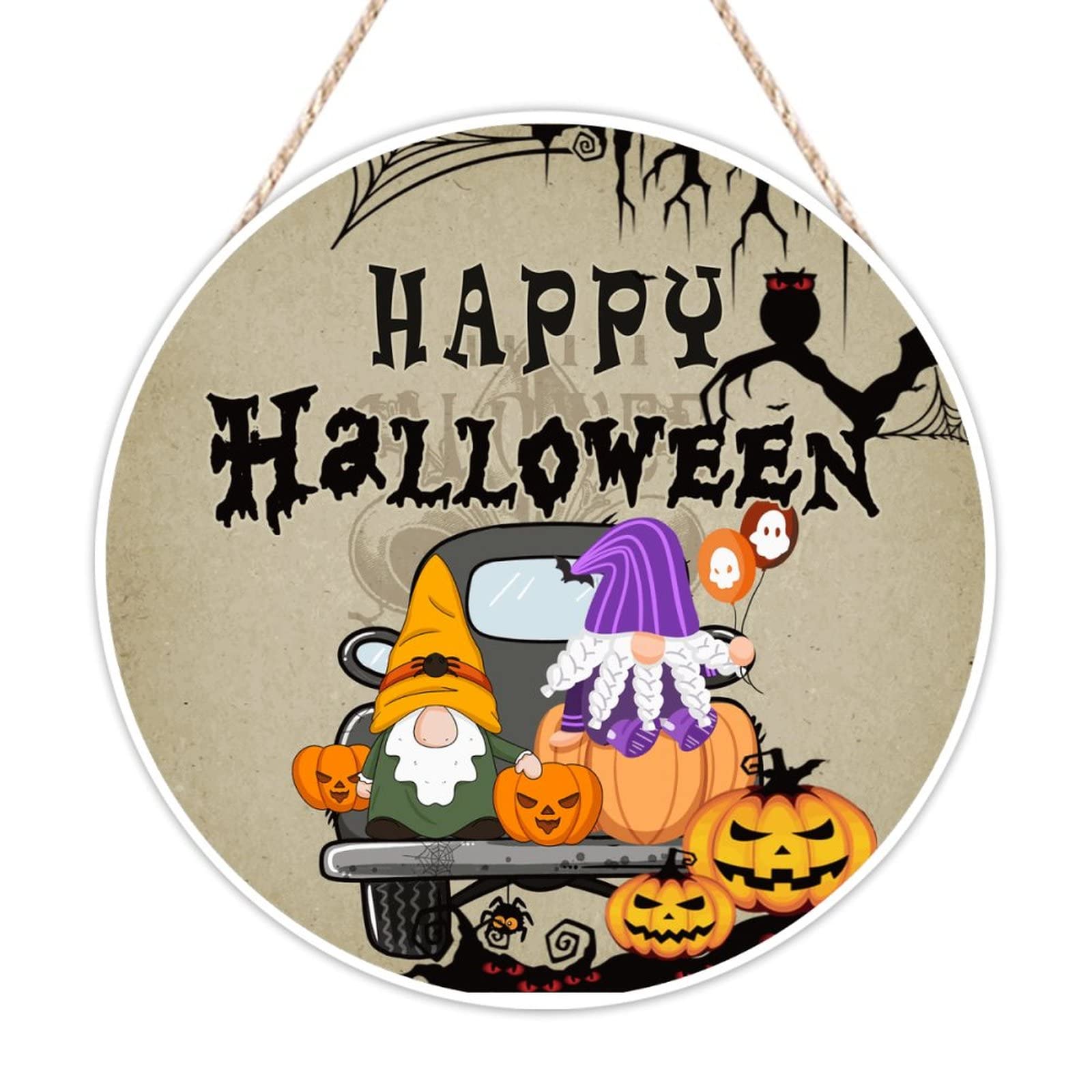Plaques en bois Halloween Boo de qualité supérieure pour salon moderne