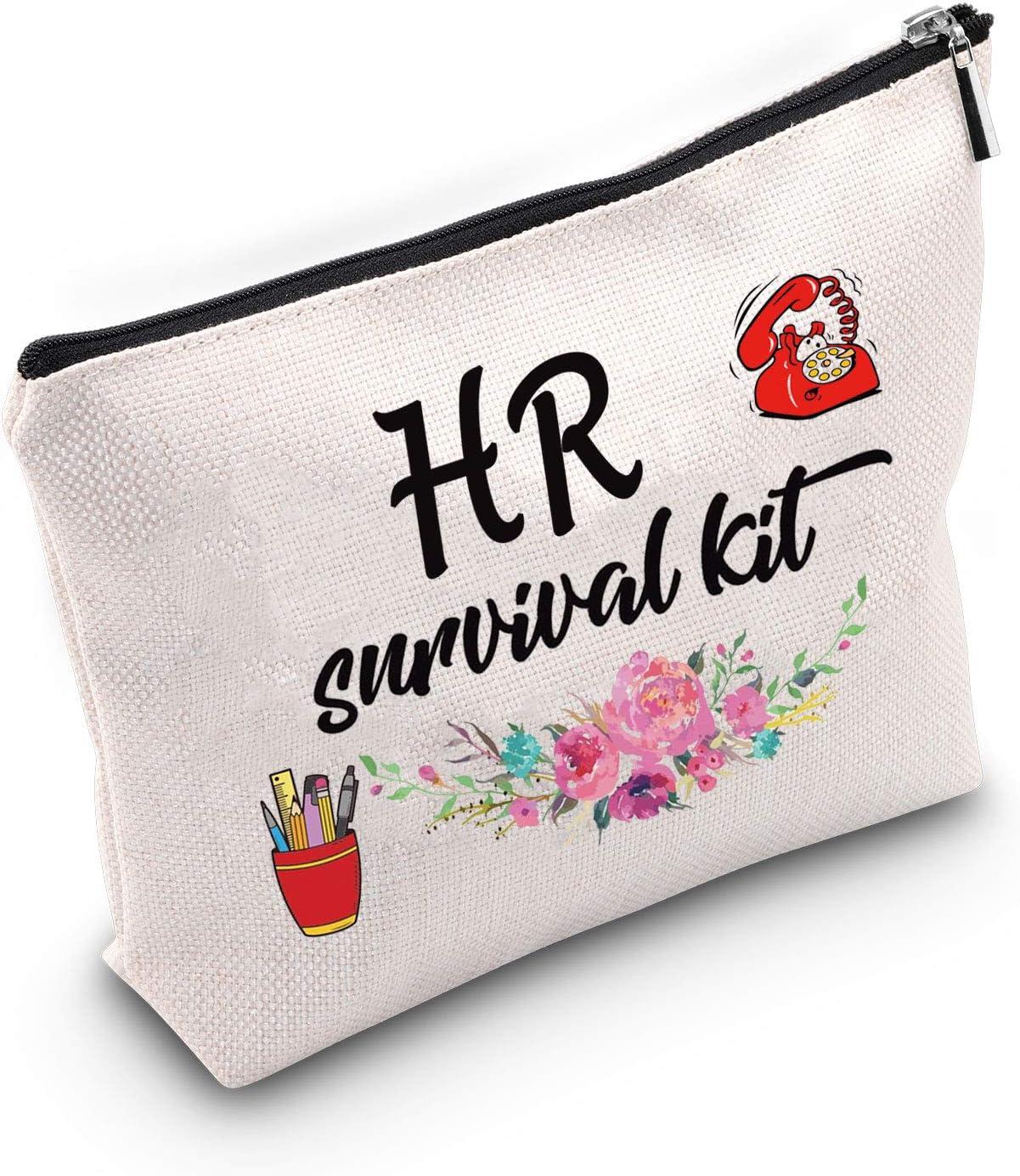 HR Makeup Bag Gifts Human Resources Gift Office Gift Human Department Gift HR Survival kit Cosmetic Bags HR Manager HR Director Gift (U.HR)