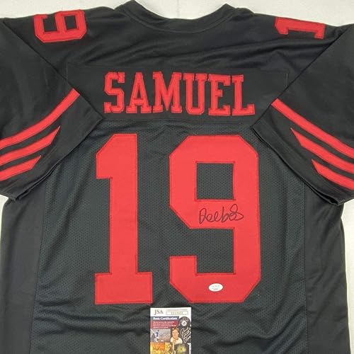 Miniatura 2 de Autographed/Signed Deebo Samuel San Francisco Black Football Jersey JSA COA