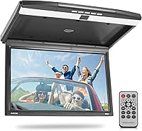 Vista 9 de Consola Pyle para techo de coche, con pantalla LCD abatible, panel de control con reproductor de TV HDMI con transmisor IR integrado