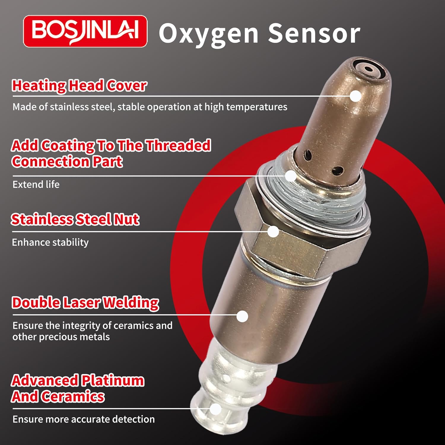 O2 Oxygen Sensor Upstream Downstream for Toyota Camry for RAV4 2.4L L4 2004-2011 2Pcs