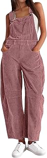 AMEBELLE Corduroy Overalls for Women Barrel Wide Leg Bib Corduroy Pants Women Adjustable Romper