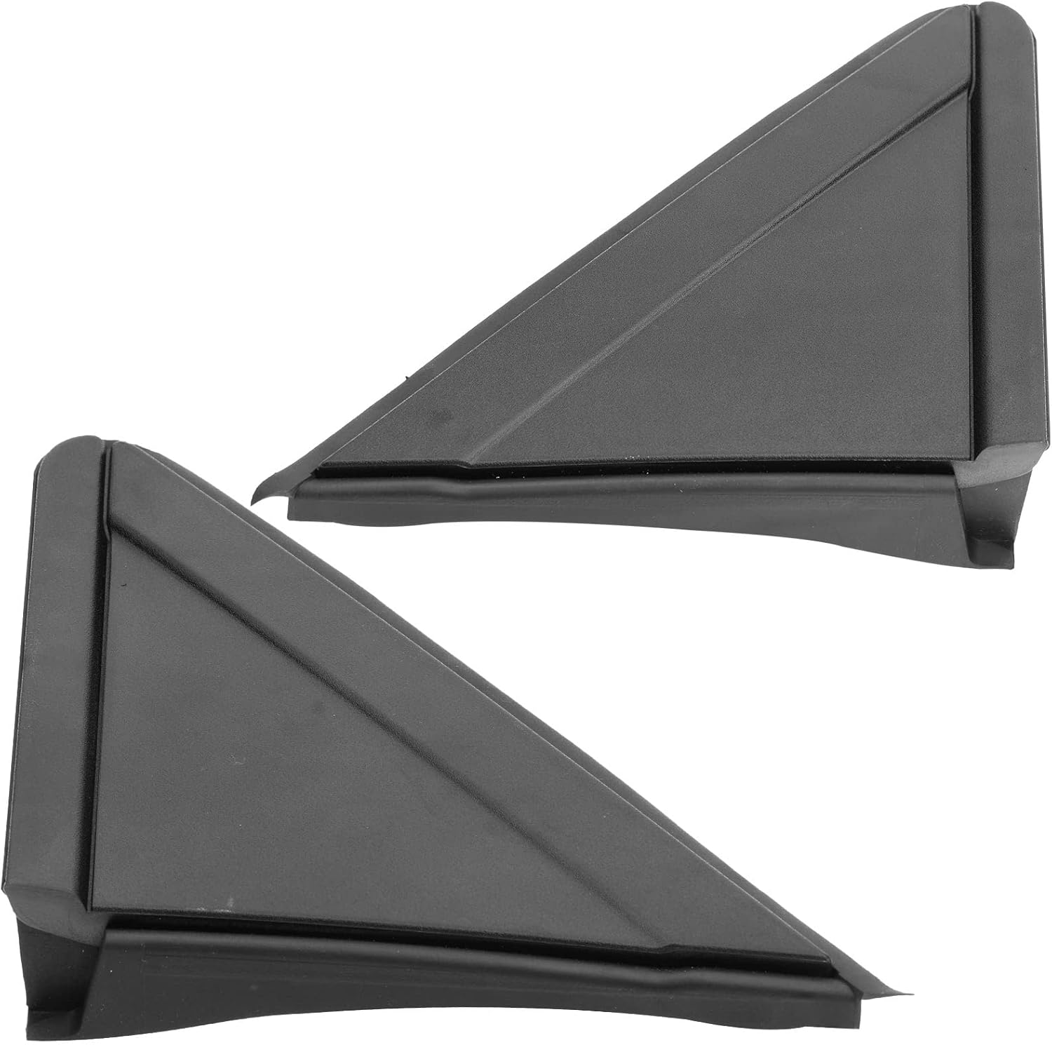 A-Premium Passenger & Driver Mirror Flag Applique Panel Compatible with Chrysler Town & Country 2008-2016 & Dodge Grand Caravan 2008-2020, Exterior Side View Mirror Triangle Trim, 2-PC Set