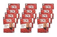 Vista 6 de Almendras cubiertas de chocolate orgánico, 55% chocolate negro, bolsa de 3.5 onzas (12 unidades), veganas