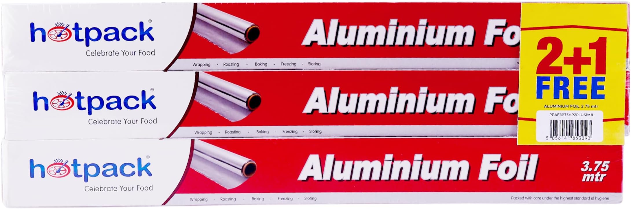 Aluminium Foil 45cm X 3.75 Metre 11 Micron 2+1 Free Offer Pack
