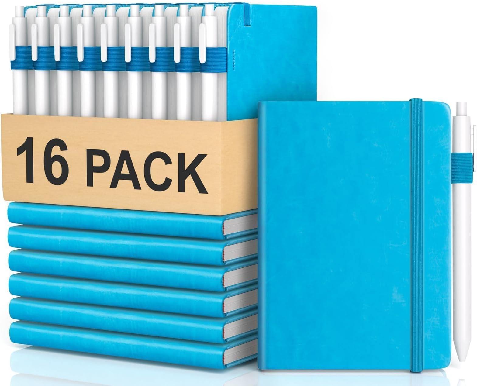 Oucaru Small Notebook 16 Pack, A6 Pocket Notebook, Mini Lined Journal