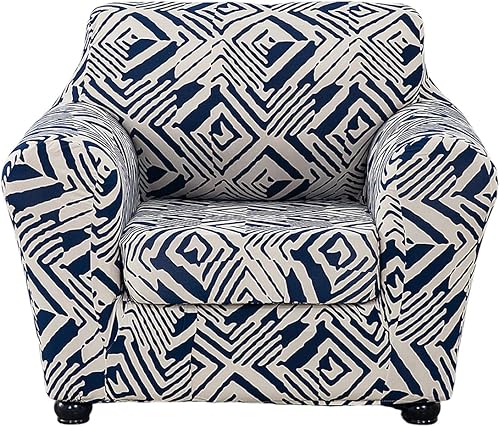 Miniatura 74 de CRFATOP Funda elástica para sillón de 2 piezas, suave y ajustable, con brazos, protector de muebles lavable para sala de estar, mascotas, perros,