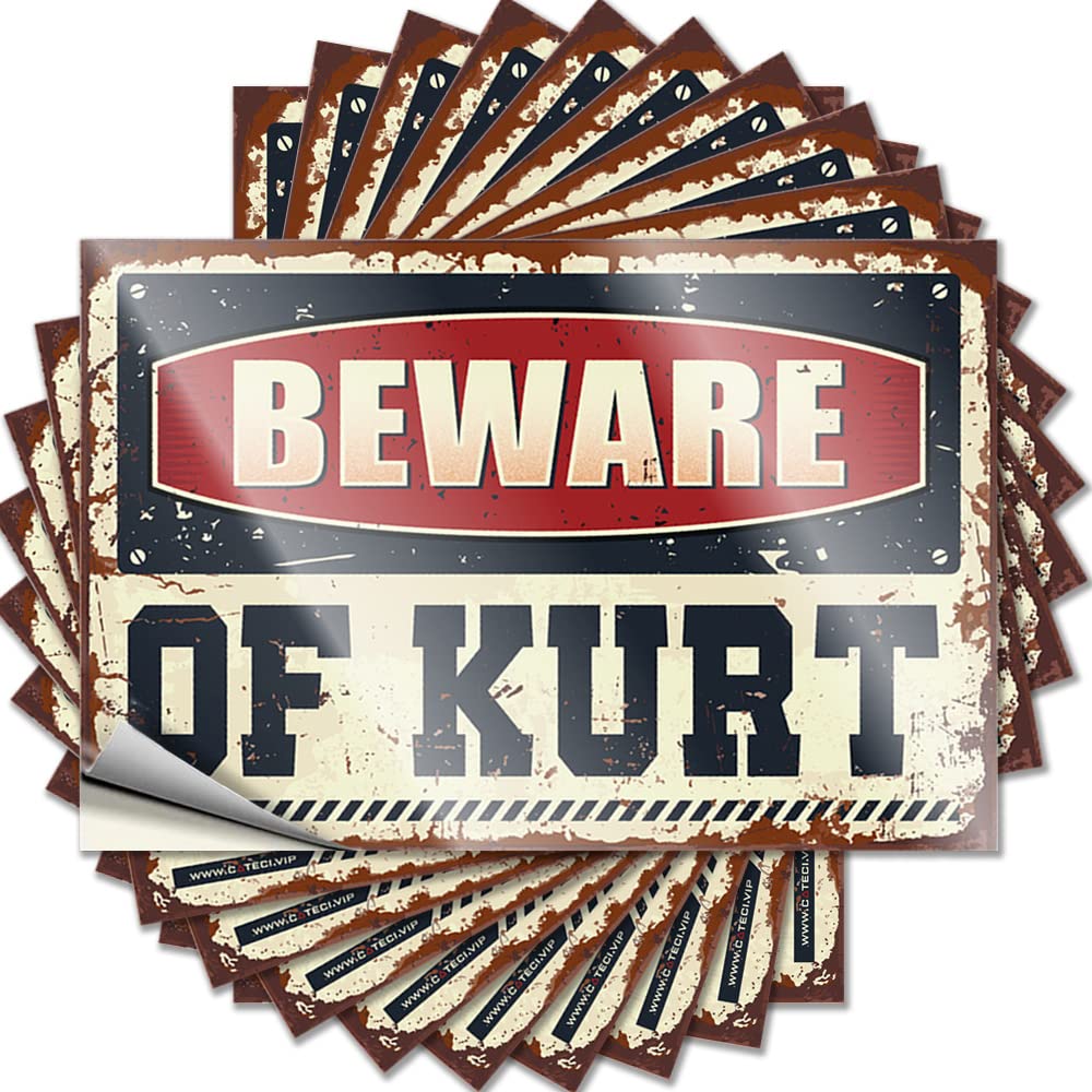 Scented Decals, Coffee Custom Beware of Kurt | Funny Quote Bike Decals(12X18CM)
