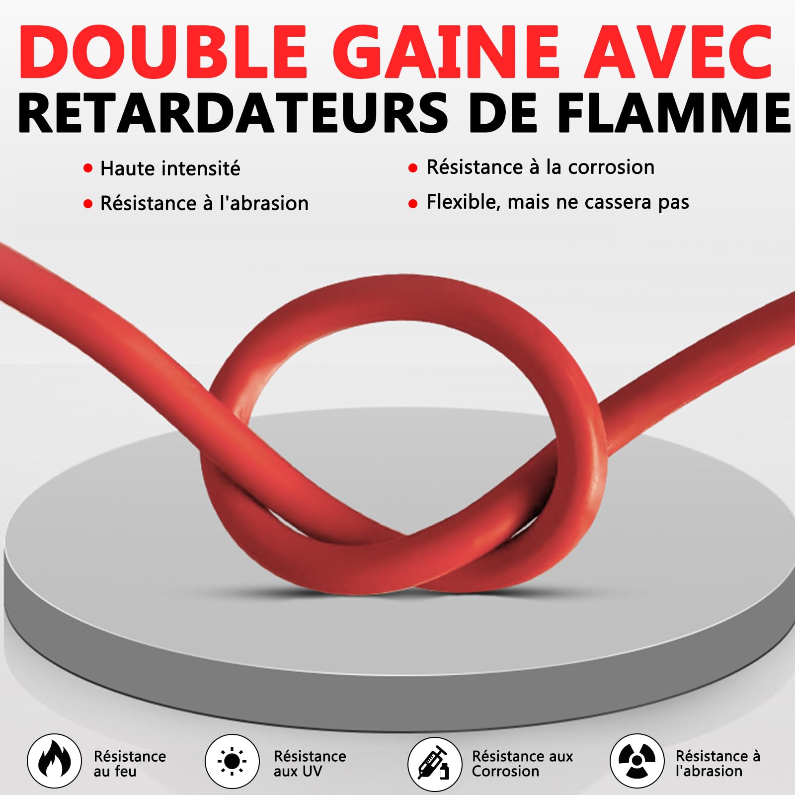 Oududianzi Cable Solaire 6mm2 5m, Rallonge Cable Panneau Solaire 1/2/3/5/8/10/15/20/30m, Étanche IP68 Câble Photovoltaïque avec Connecteurs Mâles et Femelles pour Panneaux Solaires (6mm² 5m)