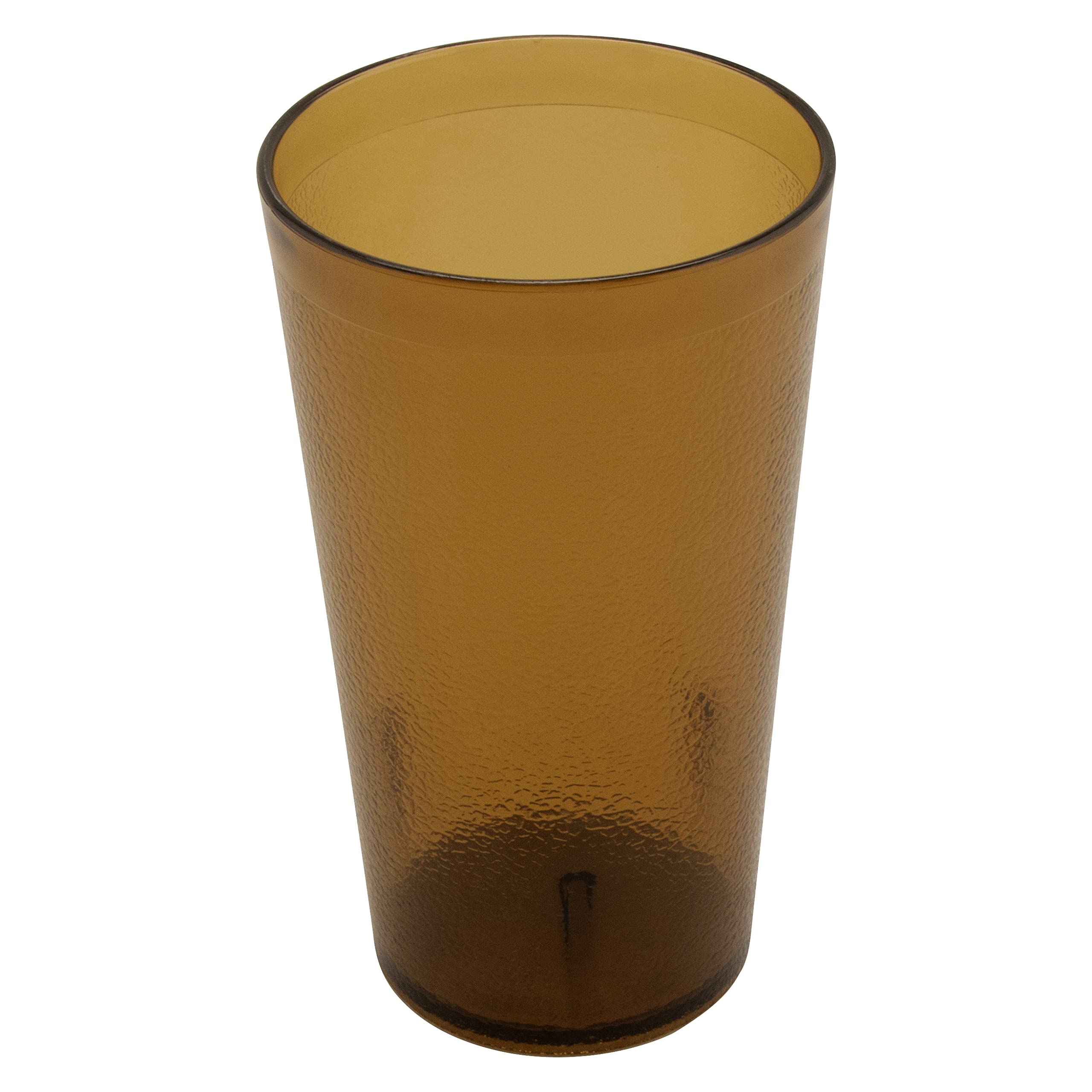 G E T 6612-1-A-EC Heavy-Duty Plastic Restaurant Tumblers 12 Ounce Amber Set of 4