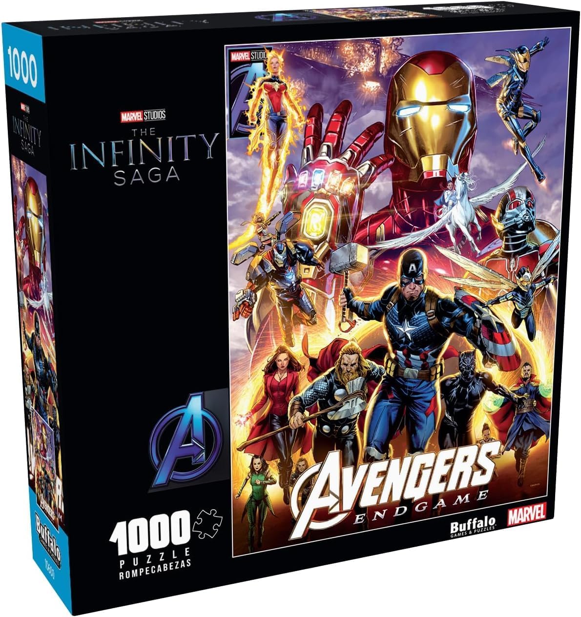 Buffalo Games – Marvel Spider-Verse – Puzzle 2000 Pièces Pour Adultes – Finitions 97,8 X 67,3 Cm – Avec Poster – Fabriqué Aux USA