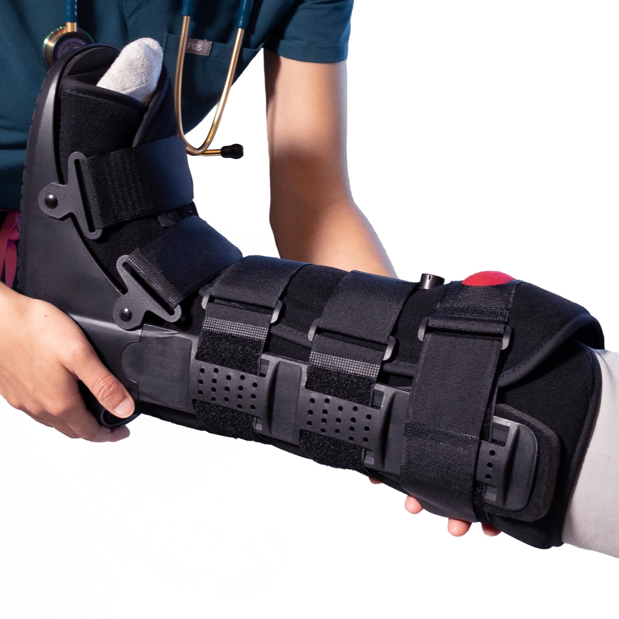 Braceapedia Rapid Recover Walking Boot – Medical-Grade Foot & Ankle Support with Adjustable Air Pump, Post-Op and Injury Recovery, Medium