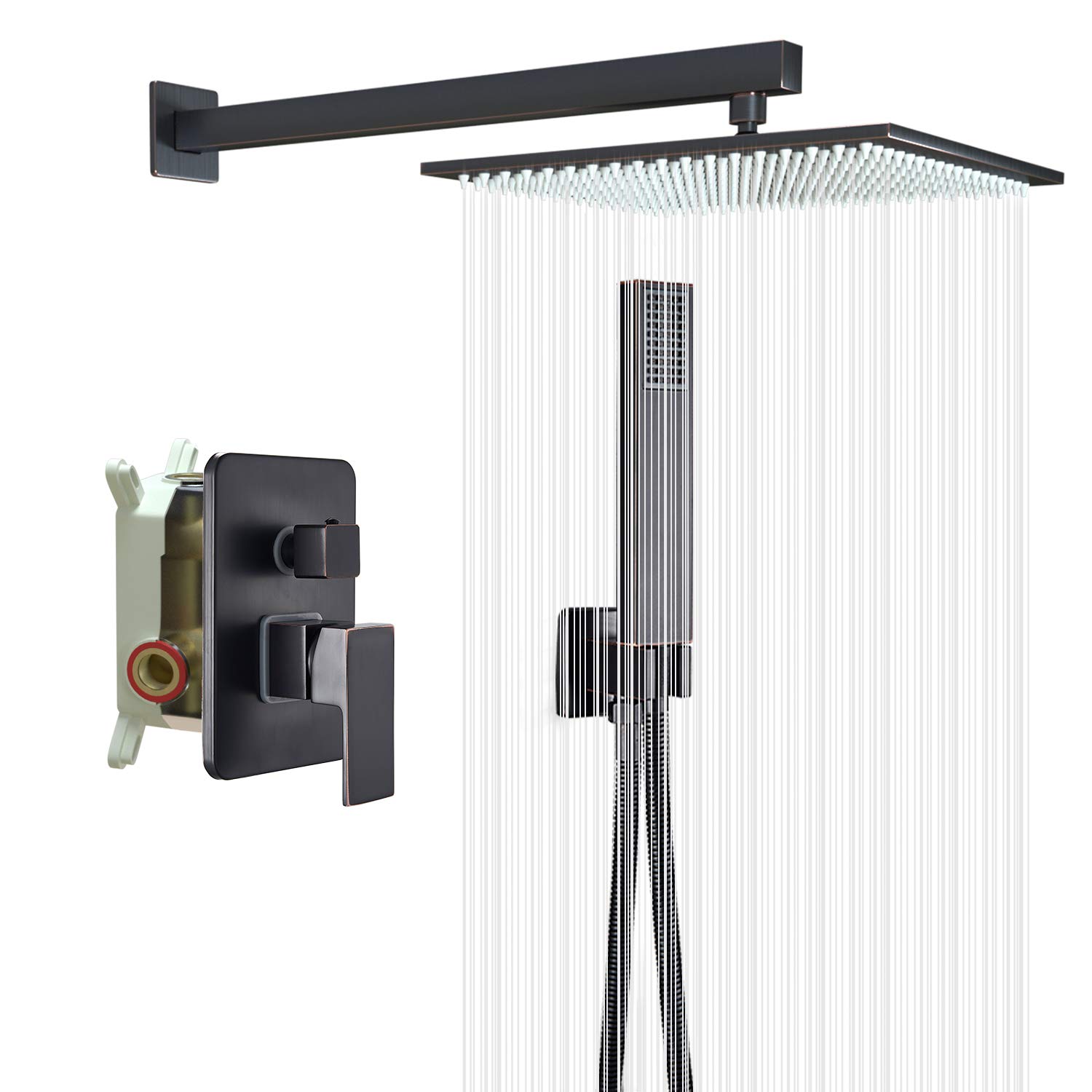 Buy Saeuwtowy Shower System Wall ed Oil Rubbed Bronze Black Shower
