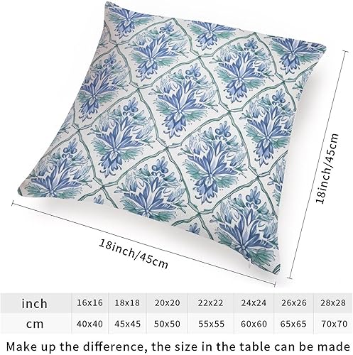 Vista 125 de ArogGeld Fundas de cojín asiáticas escénicas elegantes chinoiserie, diseño de loto verde, pájaros, jardines, funda de almohada para sofá