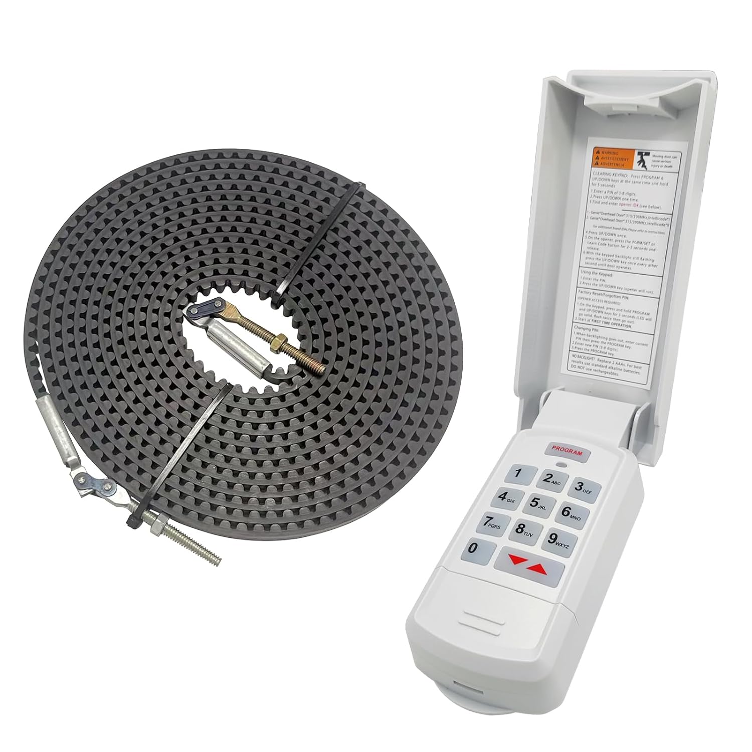39354R.S Belt and Genie Keypad Compatible with Genie Garage Door Opener - Binding Commodities