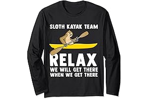 Sloth Long Sleeve Rafts for Lakes T-Shirt