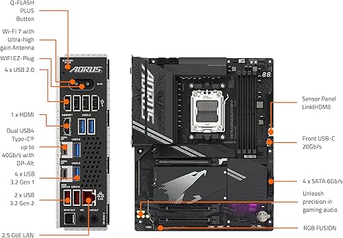Vista 57 de GIGABYTE X670 AORUS Elite AX