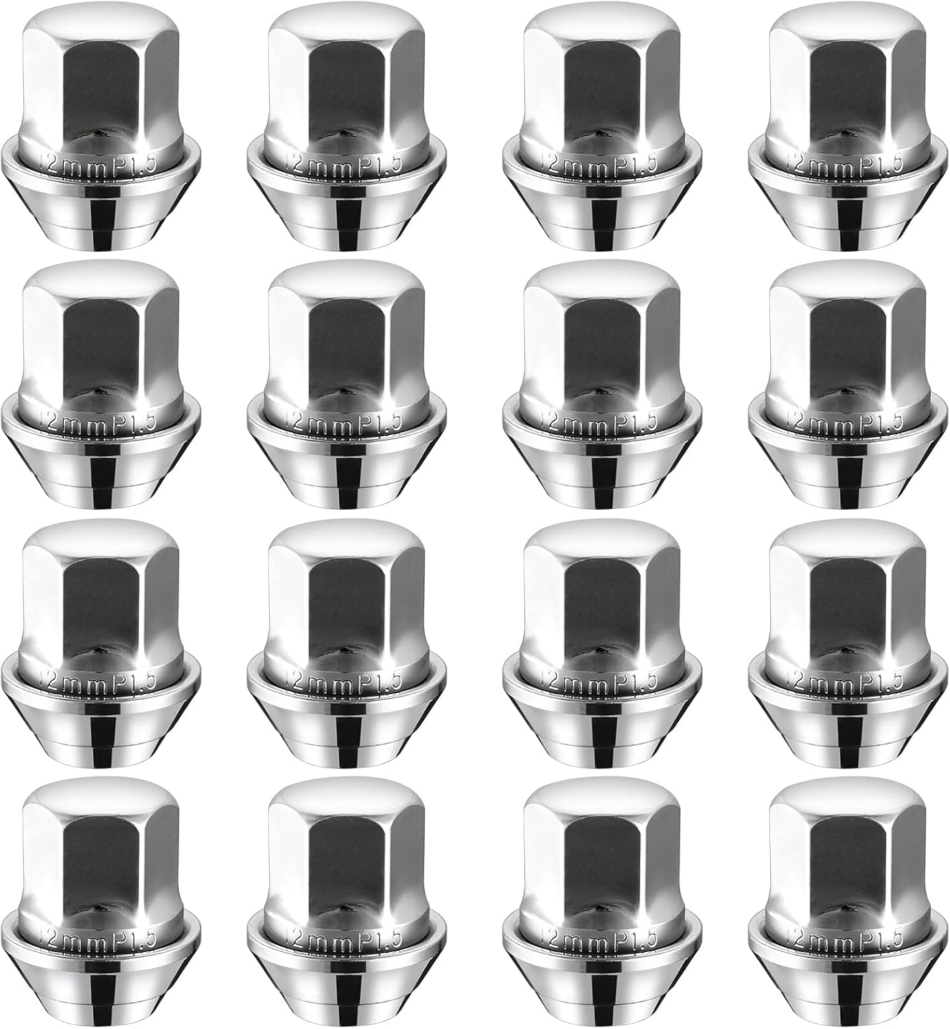 eSynic Wheel Nuts Set for Ford Professional 16 Pcs Hex Wheel Nuts M12x1