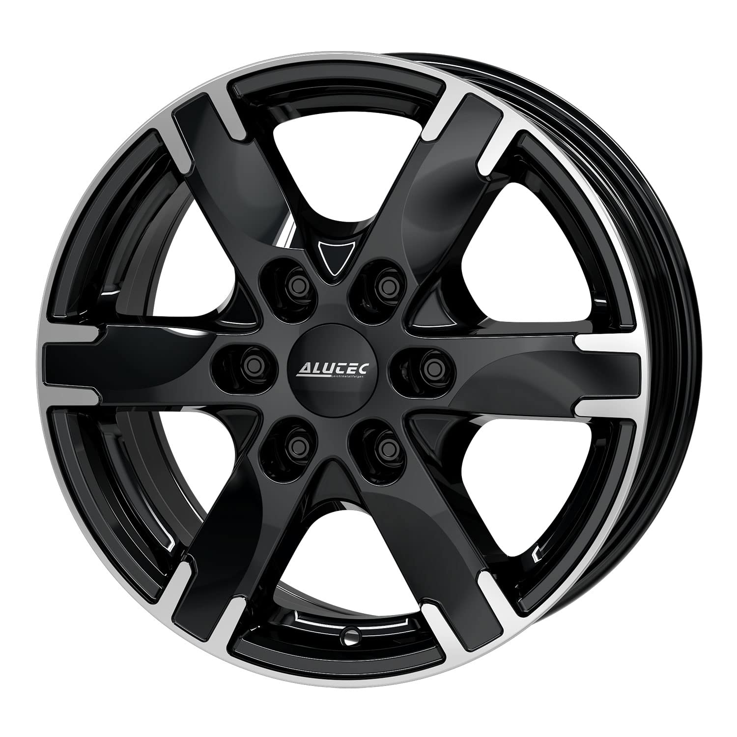 4 x Alutec felgi tytanowe 7.0Jx16 ET55 6 x 130 diamentowo-czarne, polerowane fronty kompatybilne z Volkswagen Crafter