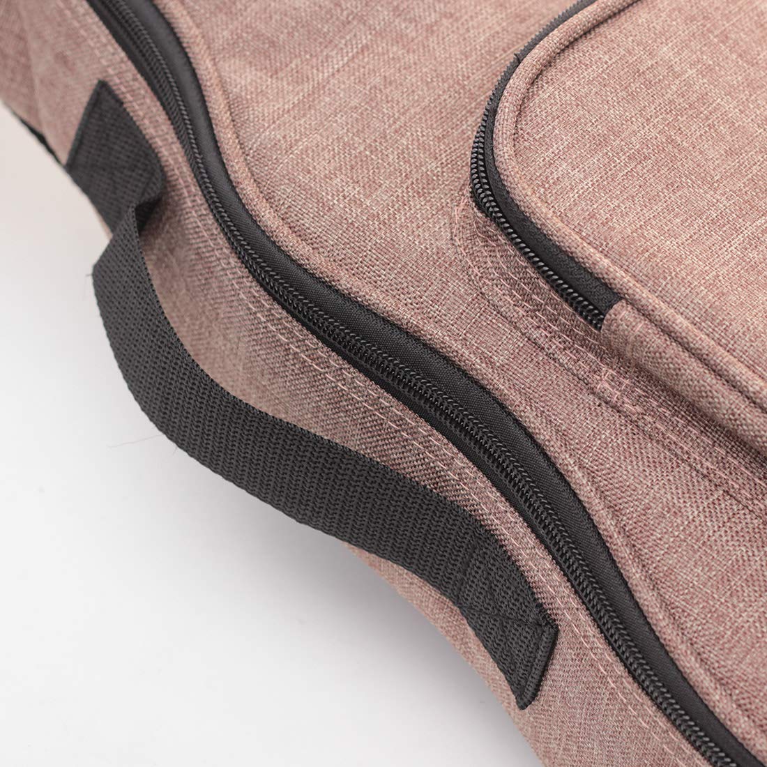 Housse Simple en Lin pour ukulélé 10 mm en éponge Portable étanche avec Poche de Rangement pour Accessoires